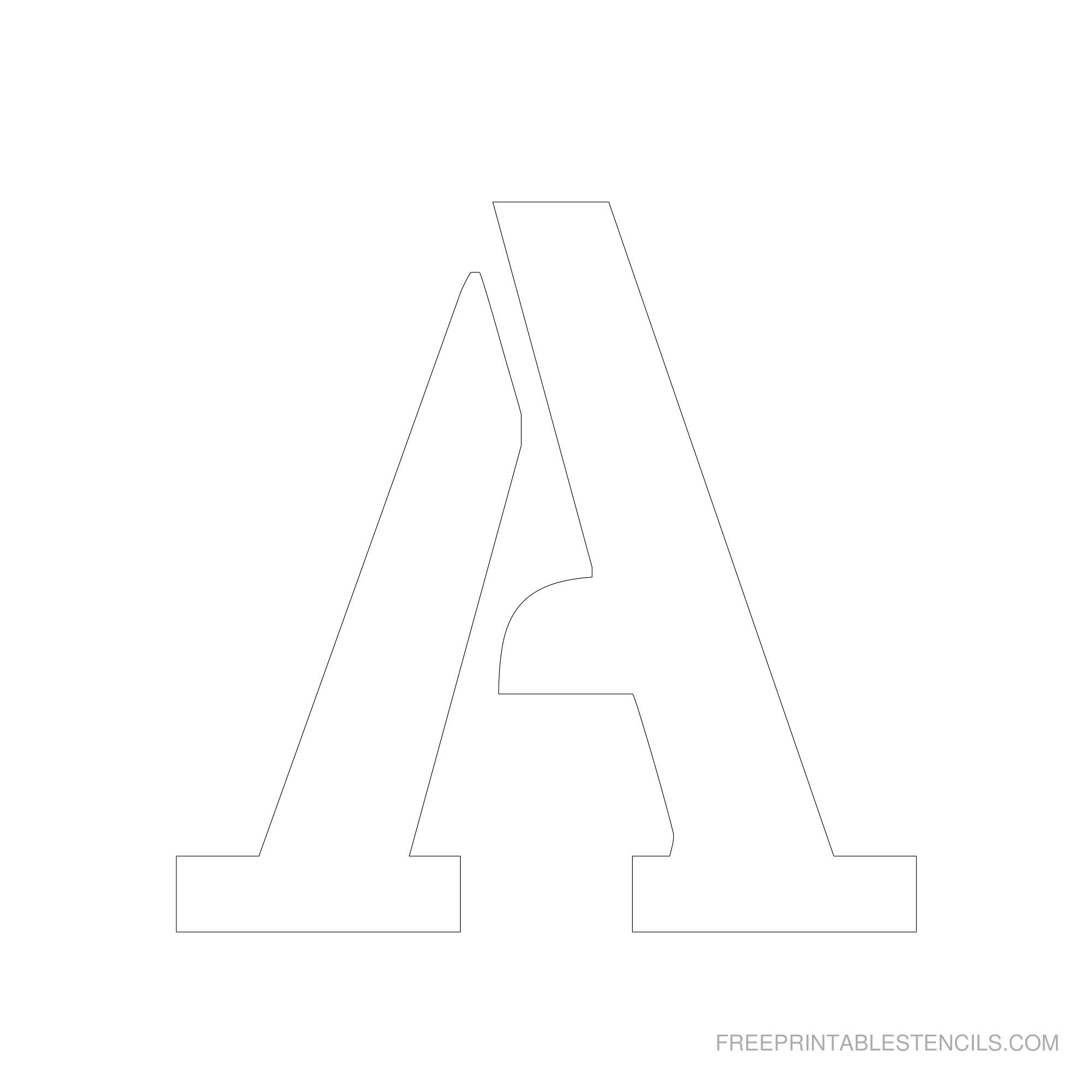 Free Printable 6 Inch Letter Stencils A-Z - Worksheets Library in Free Printable 6 Inch Letter Templates