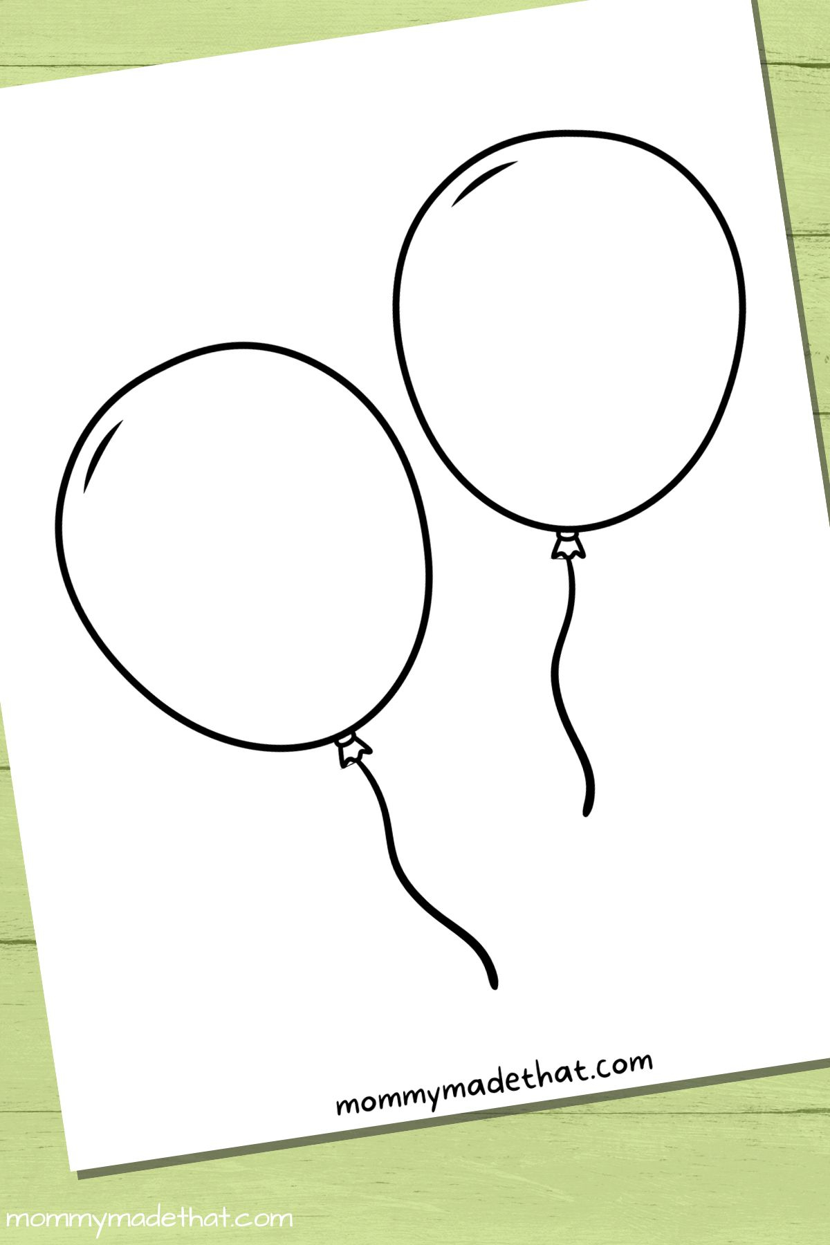 Free Printable Balloon Templates (Different Sizes!!) with regard to Free Printable Balloon Stencils
