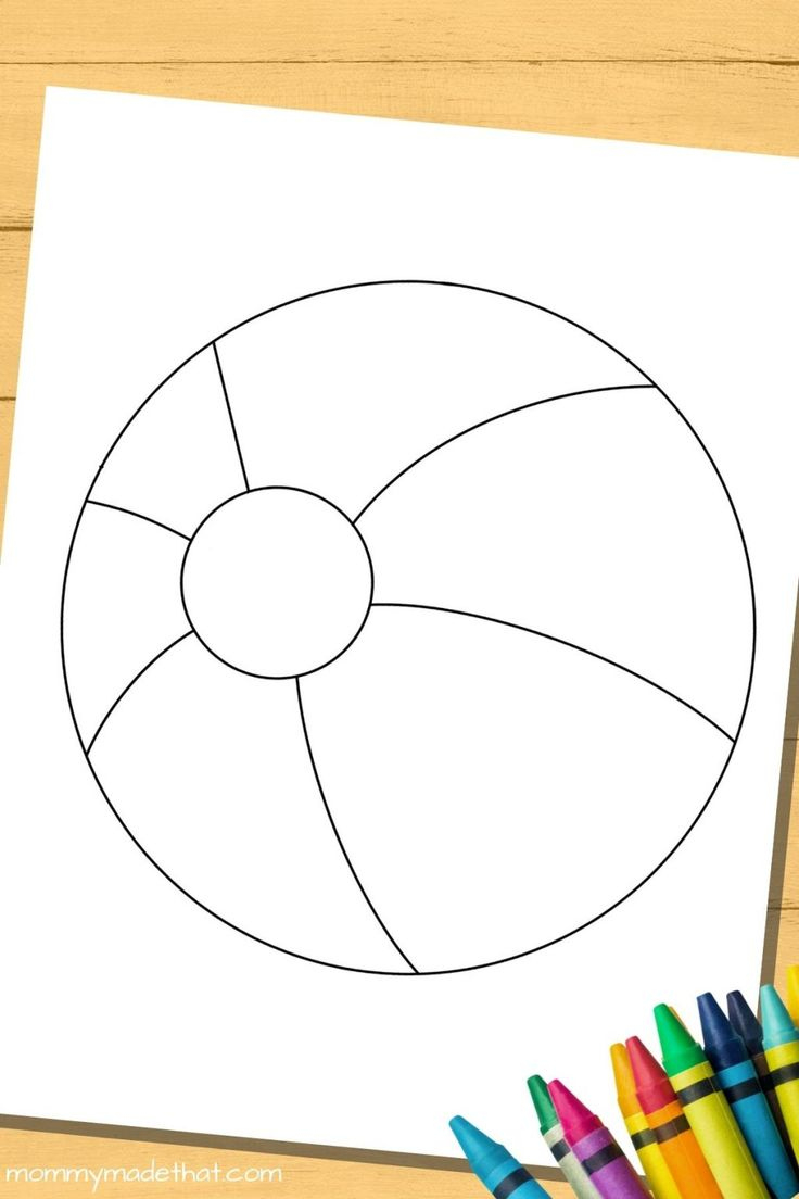 Free Printable Beach Ball Templates And Coloring Pages in Free Printable Beach Ball Pattern