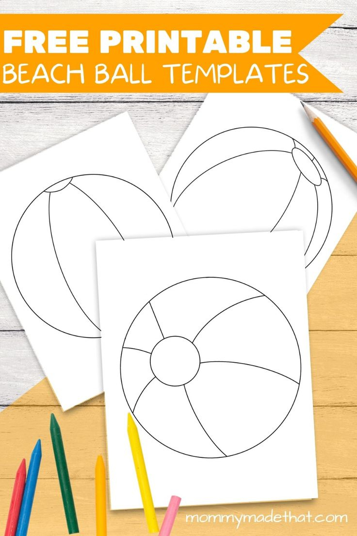 Free Printable Beach Ball Templates And Coloring Pages regarding Free Printable Beach Ball Pattern
