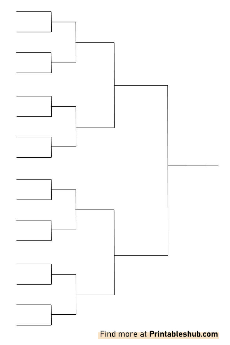 Free Printable Blank Brackets Template Pdf regarding Free Printable Brackets