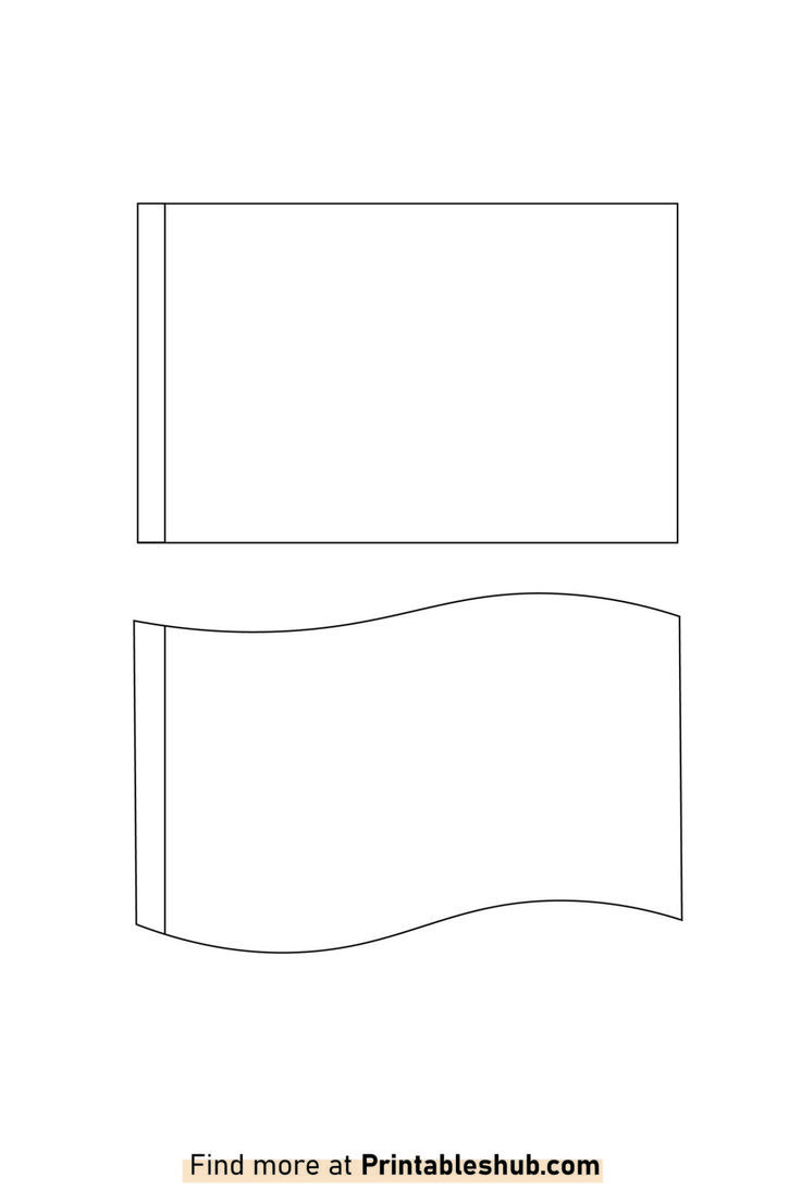 Free Printable Blank Flag Template Pdf pertaining to Free Blank Flag Template Printable