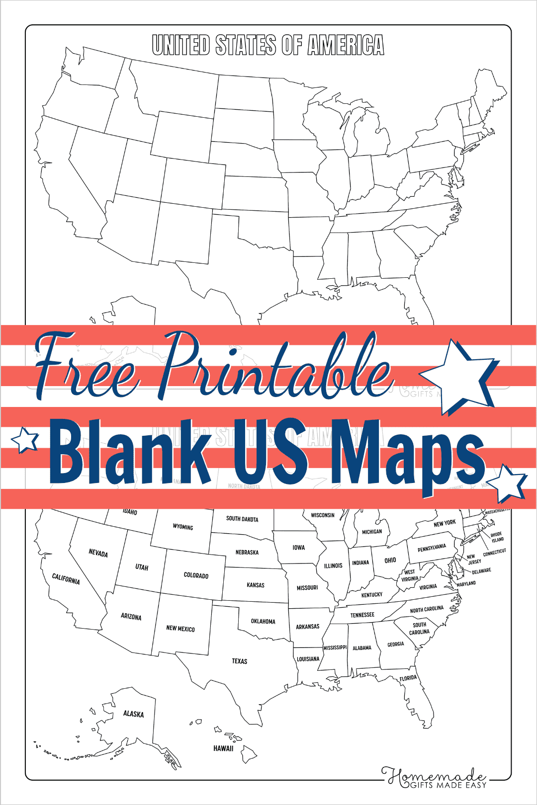 Free Printable Blank Us Map (Pdf Download) with Free Printable USA Maps