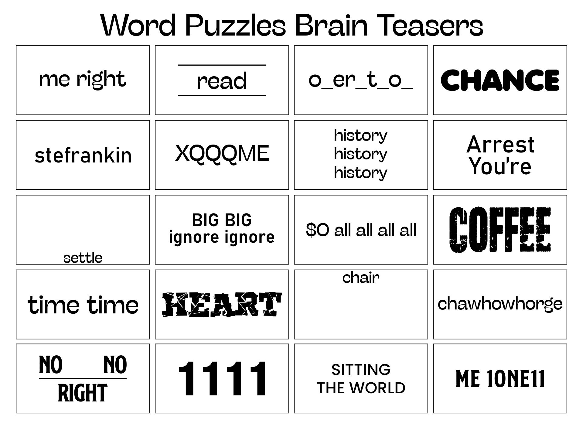 Free Printable Brain Teasers - Worksheets Library in Free Printable Brain Puzzles
