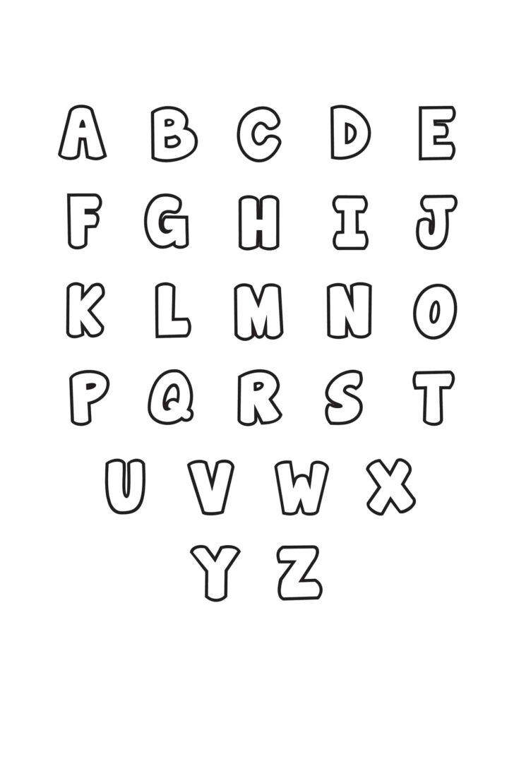 Printable Letter Stencils 8×10