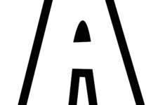 Free Printable Bubble Letter Stencils: Bubble Letter A regarding Big Letter Stencils Free Printable