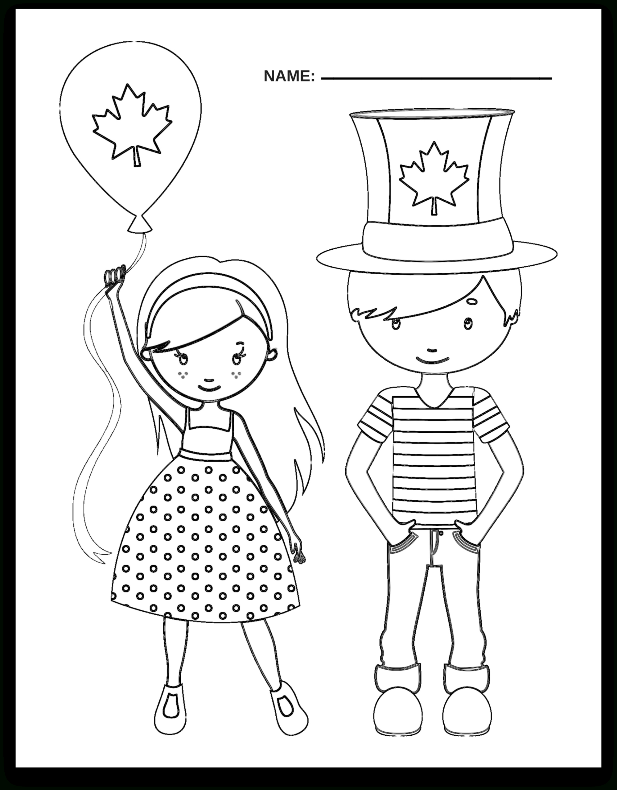 Free Printable Canada Day Preschool Learning Package in Free Canada Day Printables
