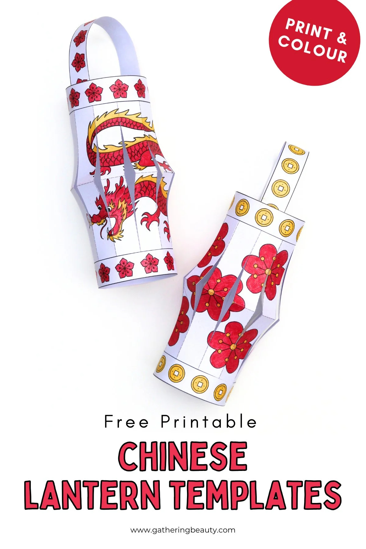 Free Printable Chinese Lantern Templates — Gathering Beauty with regard to Free Printable Paper Lantern Templates