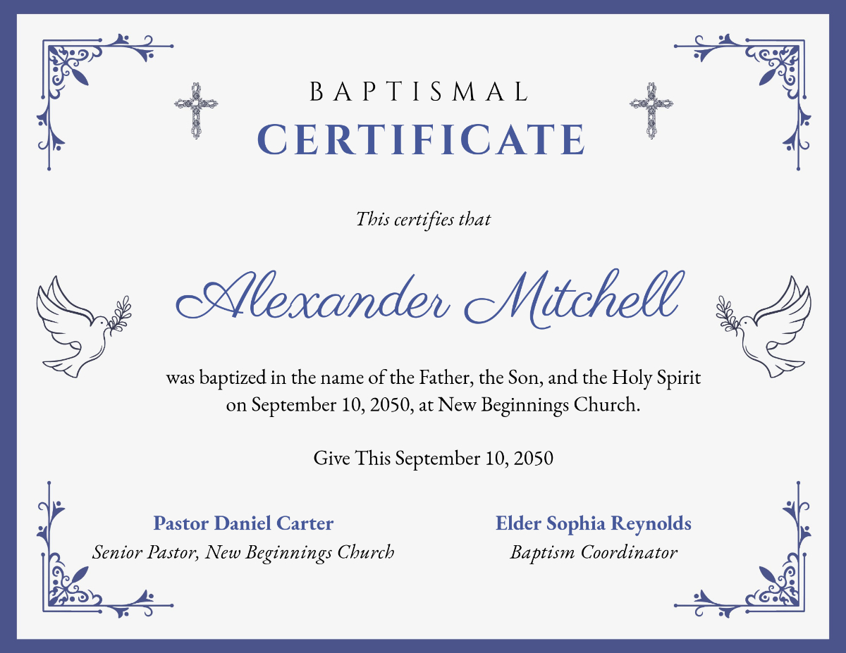 Free Printable Church Certificate Templates To Customize Online intended for Free Religious Certificate Templates