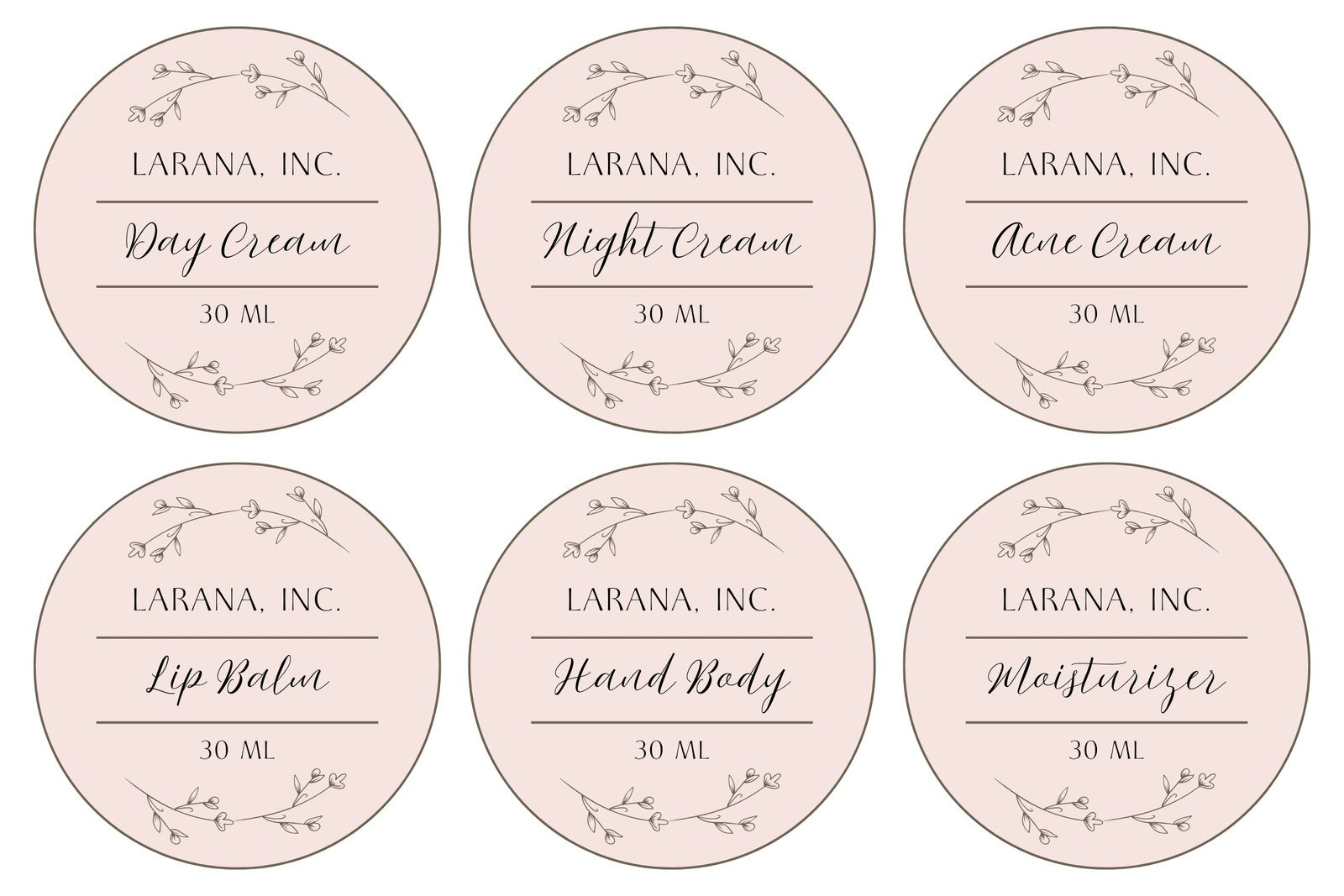 Free, Printable Custom Label Templates | Canva inside Free Printable Round Labels