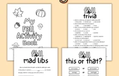 Free Printable Fall Activity Book For Kids regarding Free Activity Book Printable