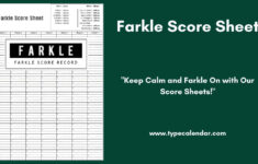 Free Printable Farkle Score Sheet [Excel, Pdf] & Rules – Gameplay within Farkle Score Card Printable Free