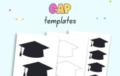 Free Printable Graduation Cap Templates – The Artisan Life inside Printable Graduation Cap Stencil