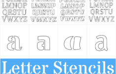 Free Printable Letter Stencils For Crafts intended for Letters and Numbers Stencils Printable Free