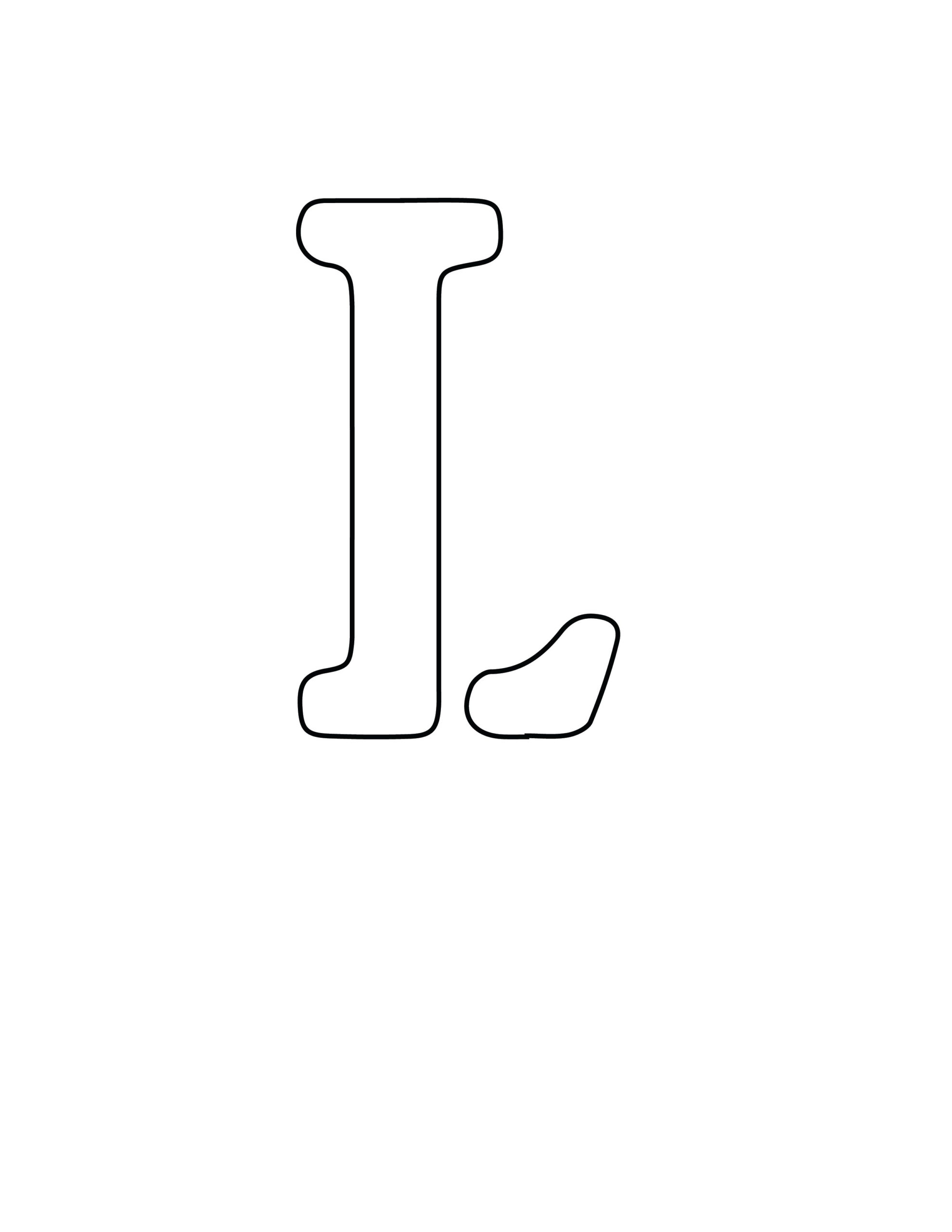 Free Printable Letter Stencils: Letter L Stencil intended for Free Printable Letter L Stencil