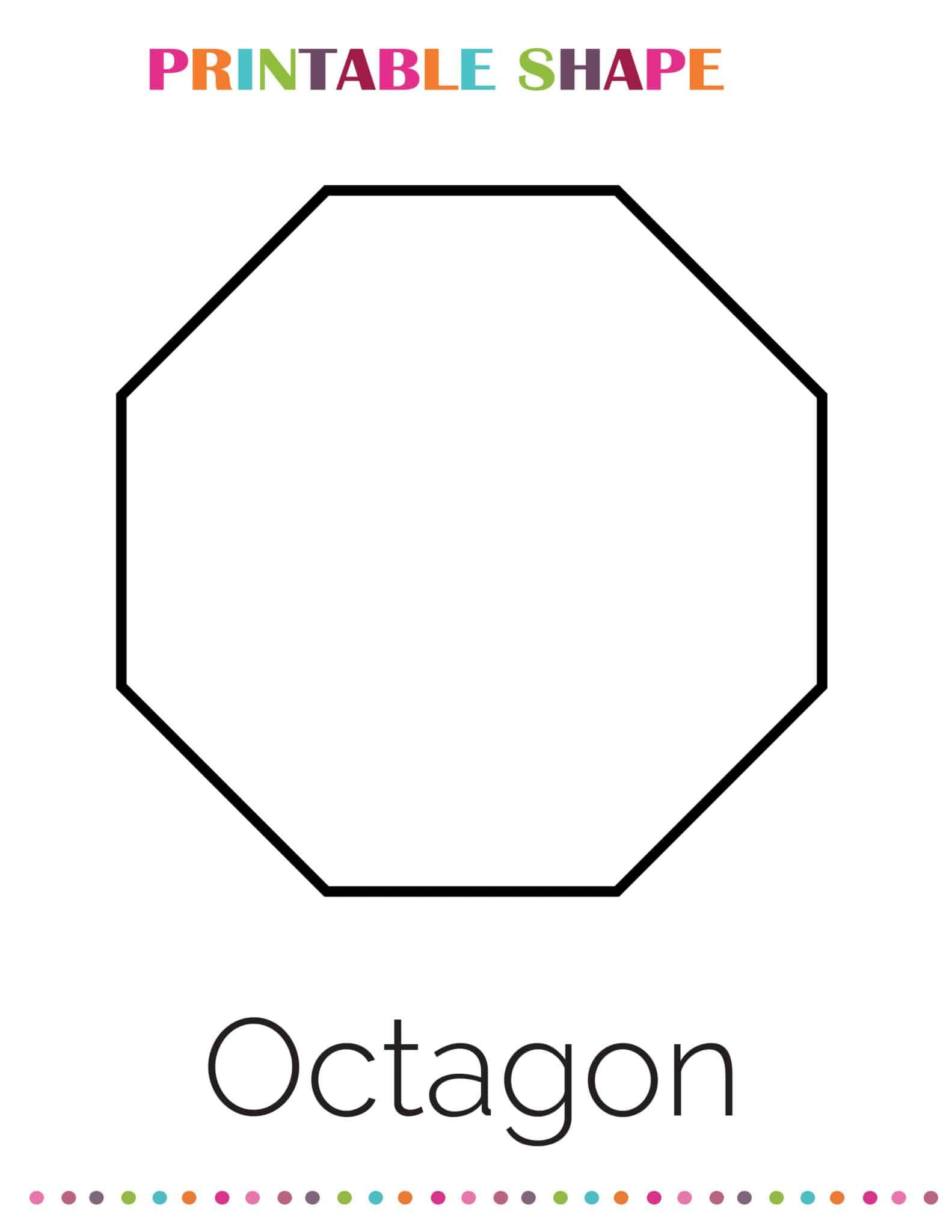 Free Printable Octagon Shape regarding Free Printable Octagon Shape