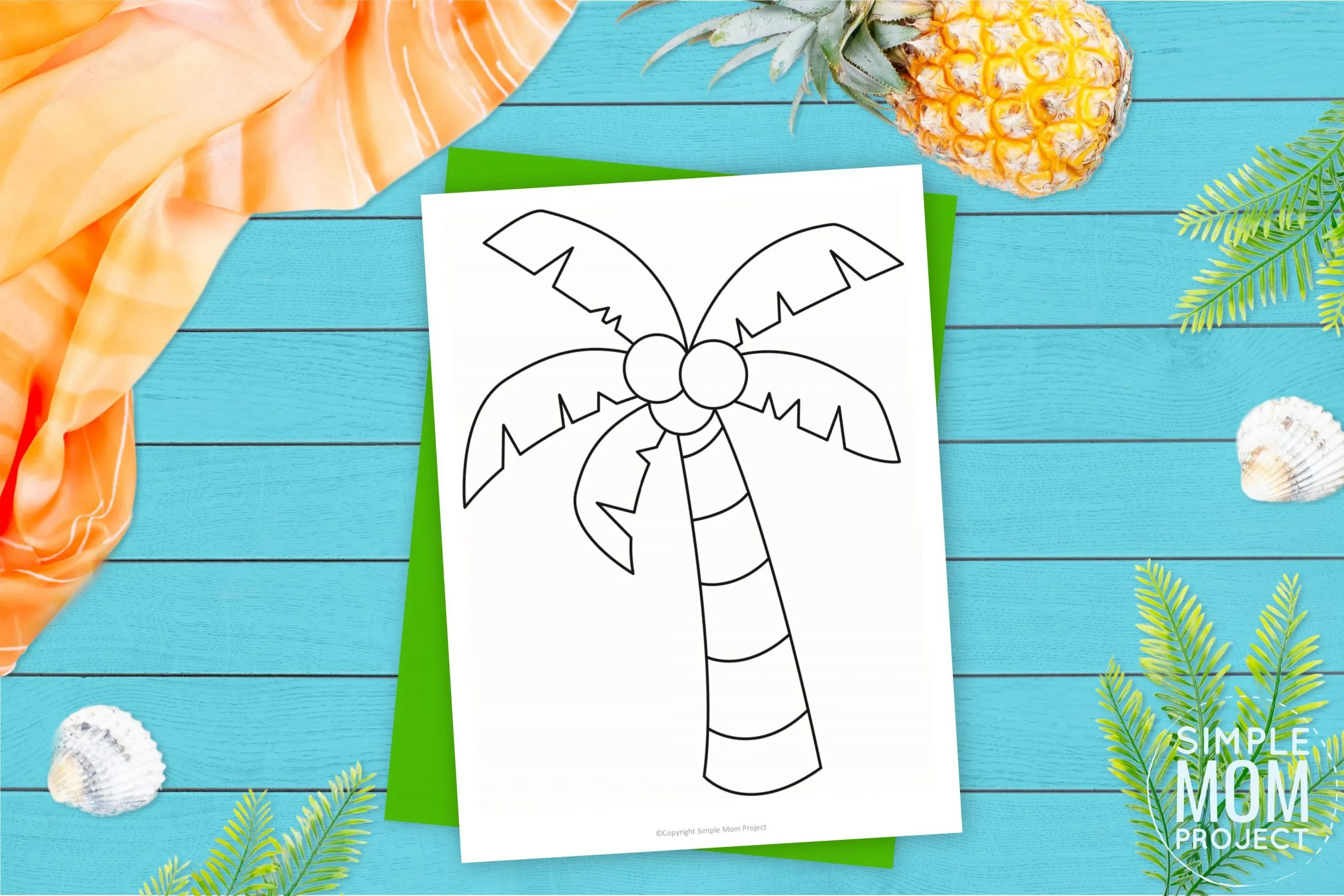 Free Printable Palm Tree Template – Simple Mom Project with regard to Free Printable Palm Tree Stencils