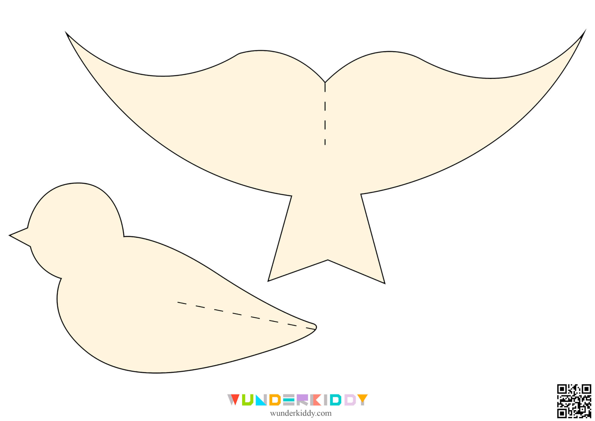 Free Printable Paper Craft Birds Template Diy For Kids inside Free Printable 3D Bird Template