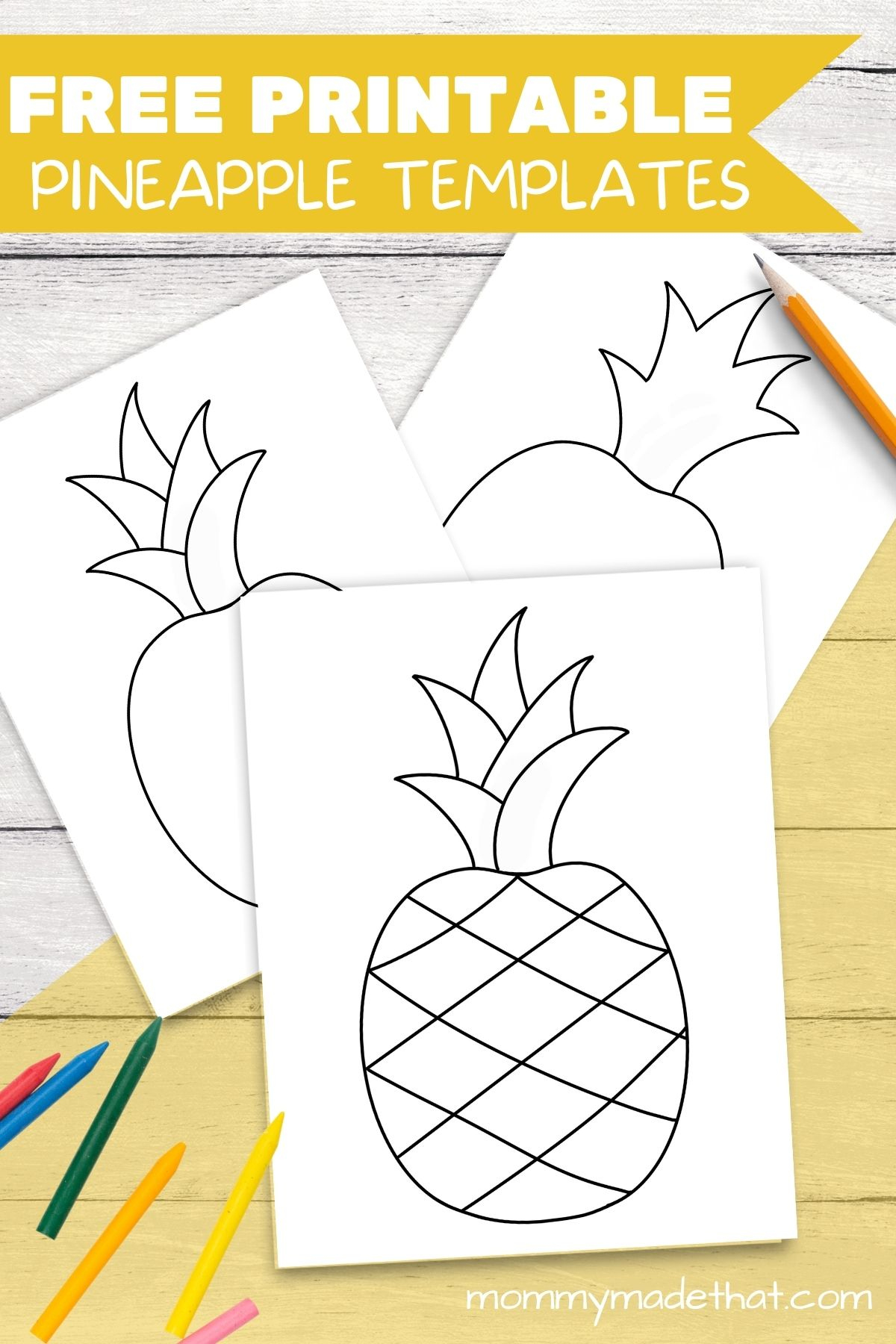 Free Printable Pineapple Templates &amp;amp; Outlines within Free Printable Pineapple