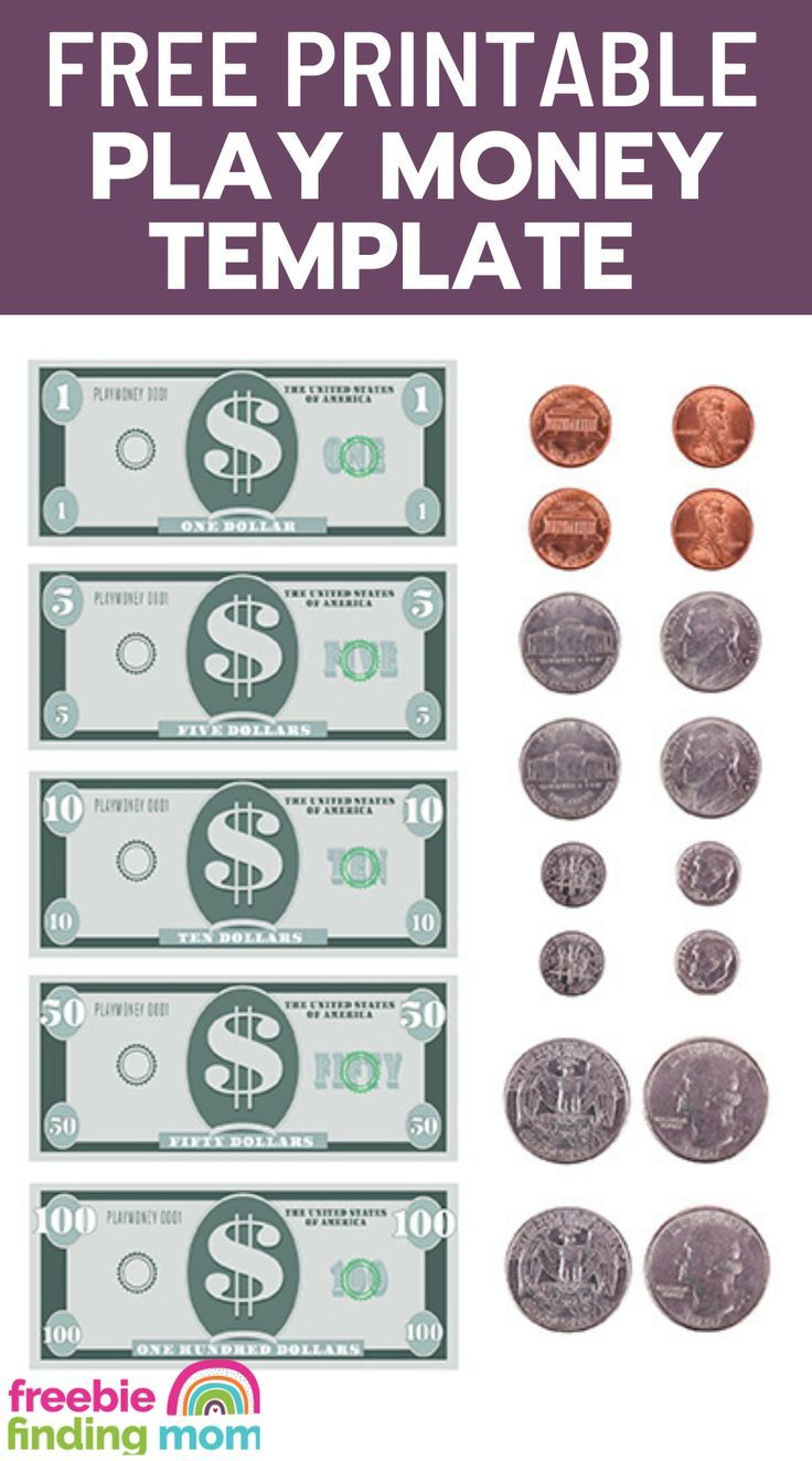 Free Printable Play Money Template - Freebie Finding Mom | Play throughout Free Play Money Template