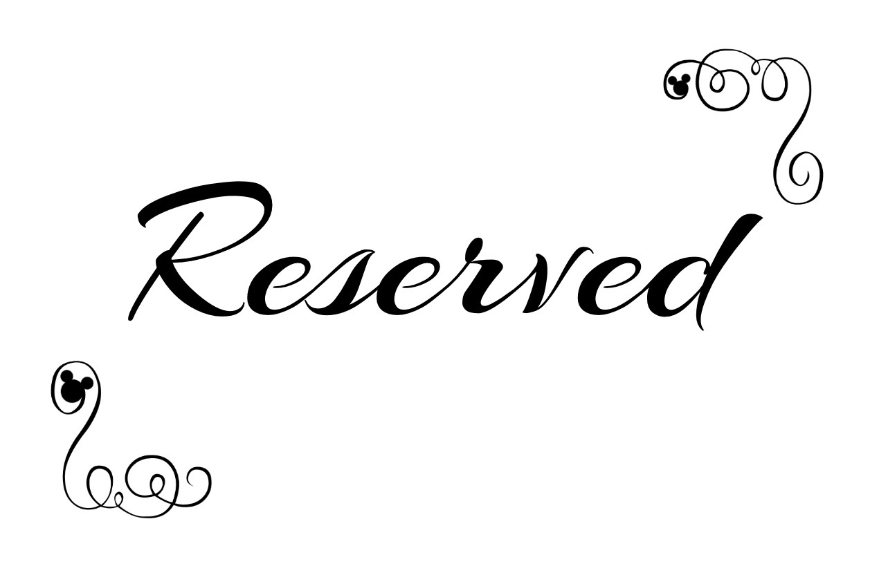 Free Printable Reserved Seating Signs For Your Wedding Ceremony for Free Printable Reserved Signs