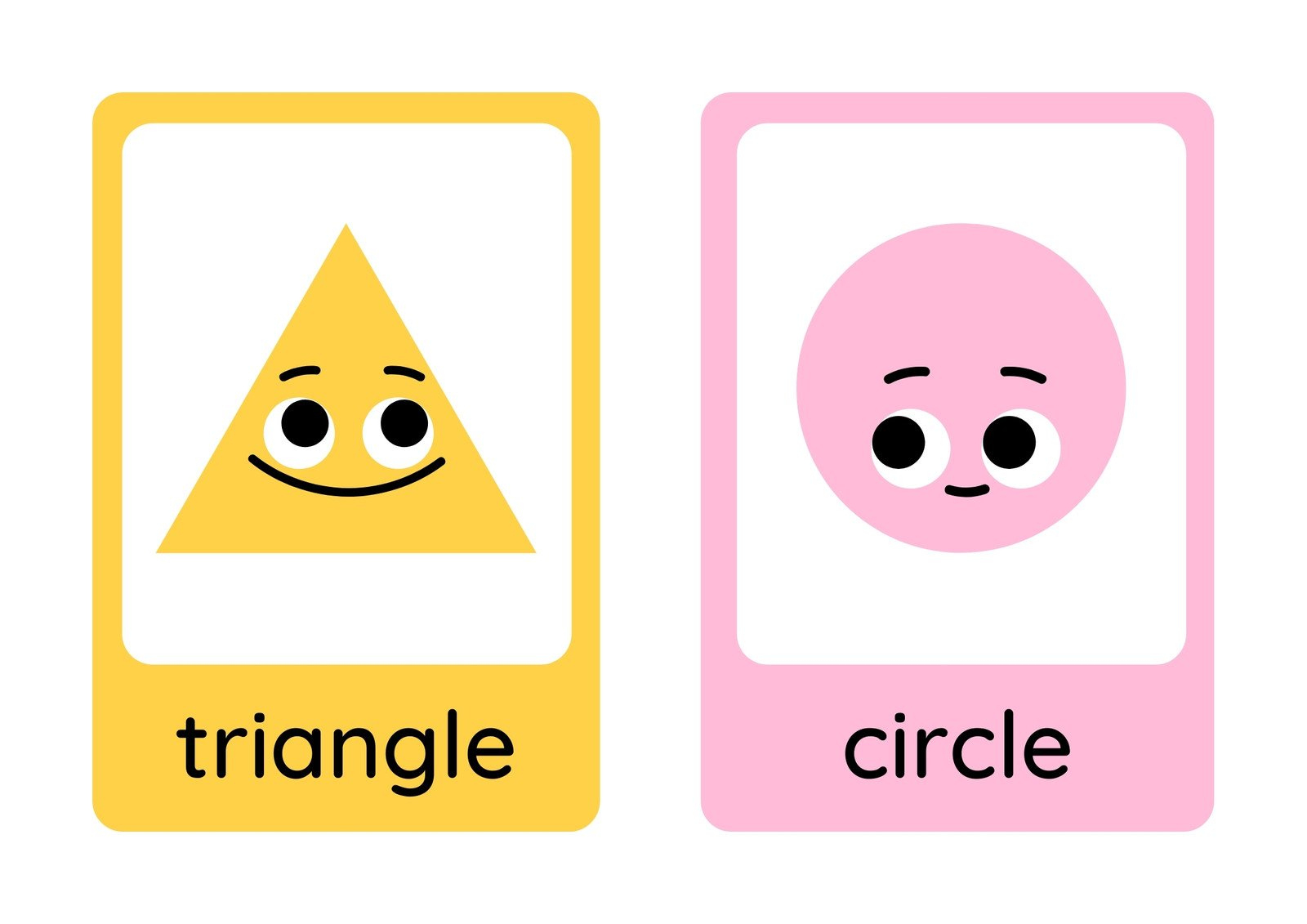 Free Printable Shapes Flashcards Templates | Canva throughout Free Printable 2D Shape Posters