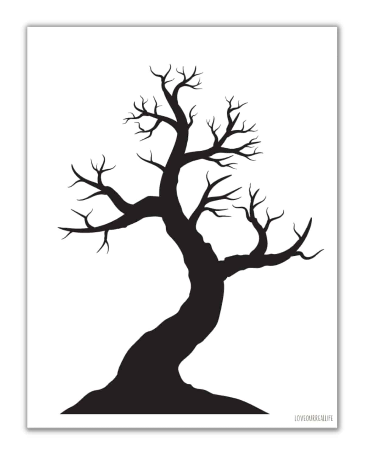 Free Printable Trees Without Leaves Template - 19 Pages ⋆ Love inside Printable Tree Trunk Patterns