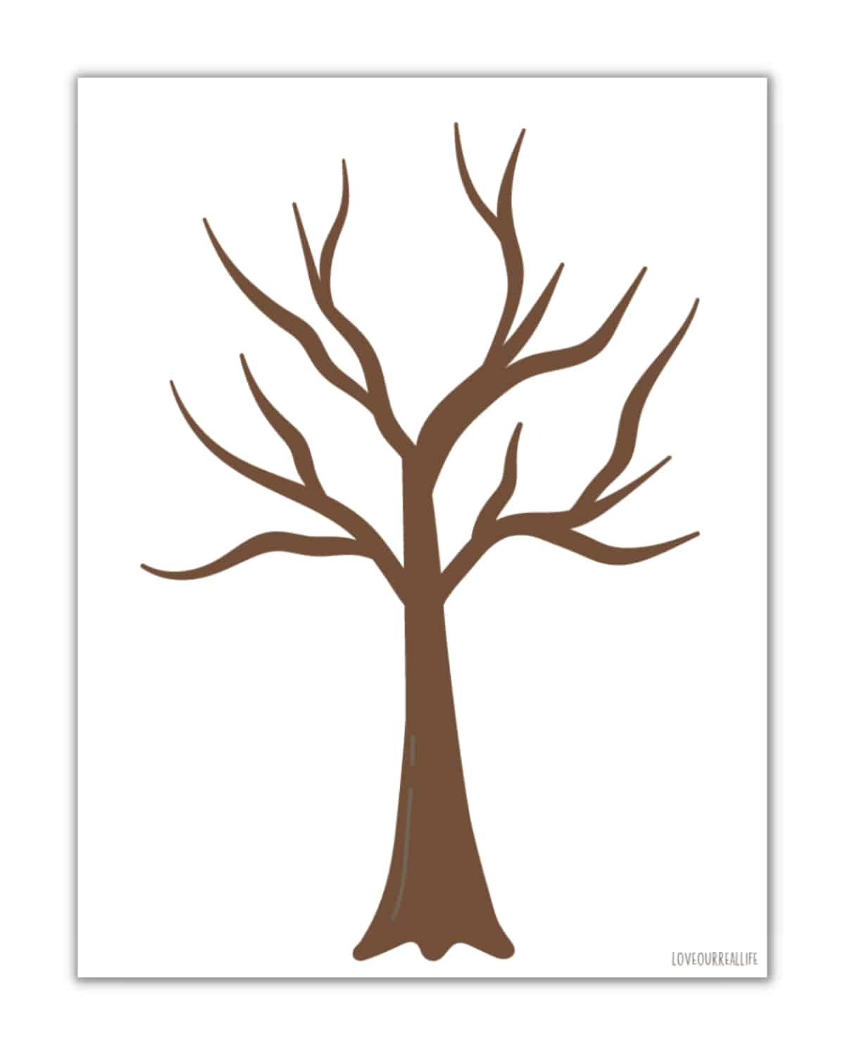 Free Printable Trees Without Leaves Template - 19 Pages ⋆ Love intended for Printable Tree Trunk Patterns