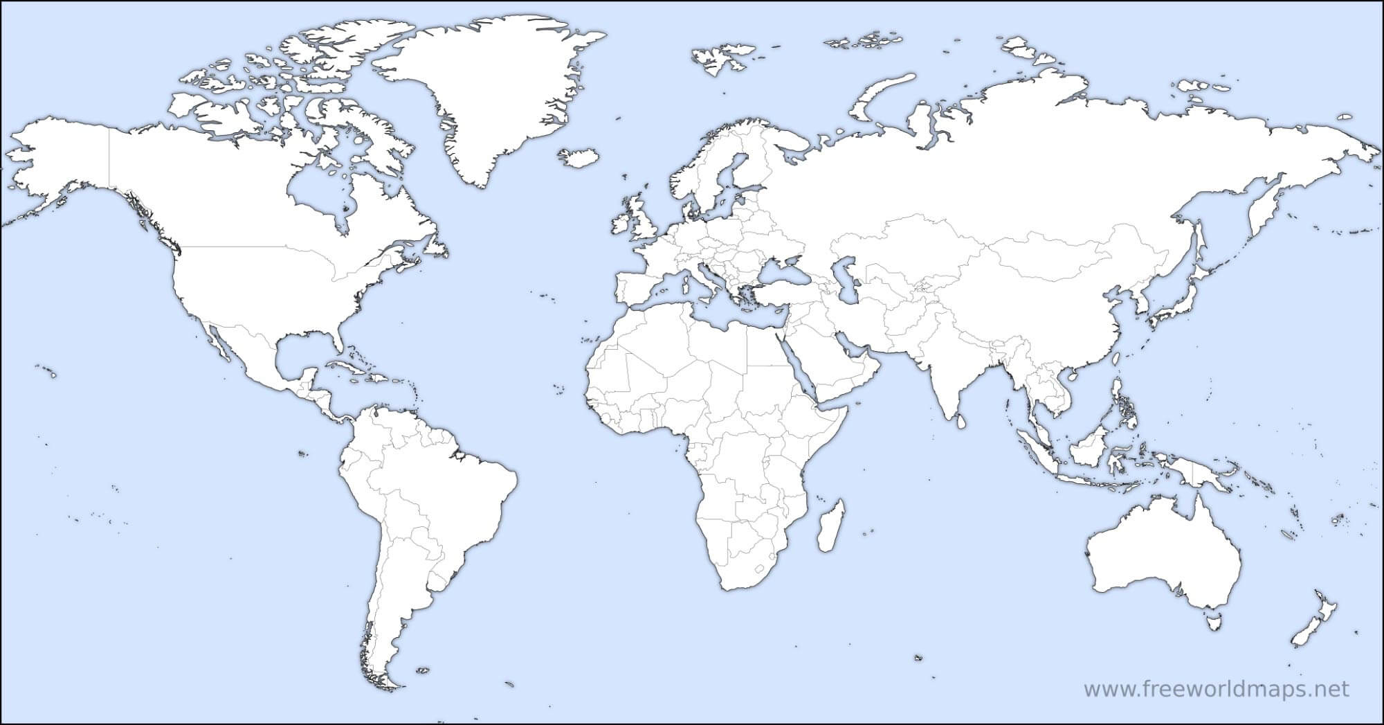 Free Printable World Maps pertaining to Free Large Printable World Map