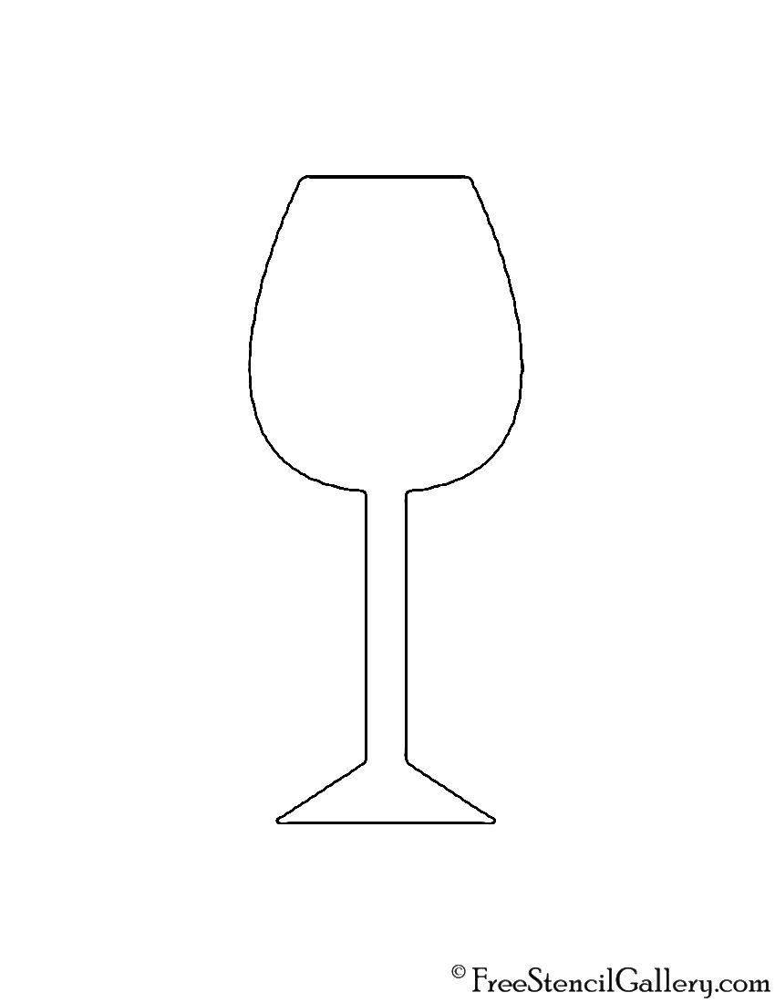 Free Shape And Object Patterns For Crafts, Stencils, And More throughout Free Printable Stencils For Wine Glasses