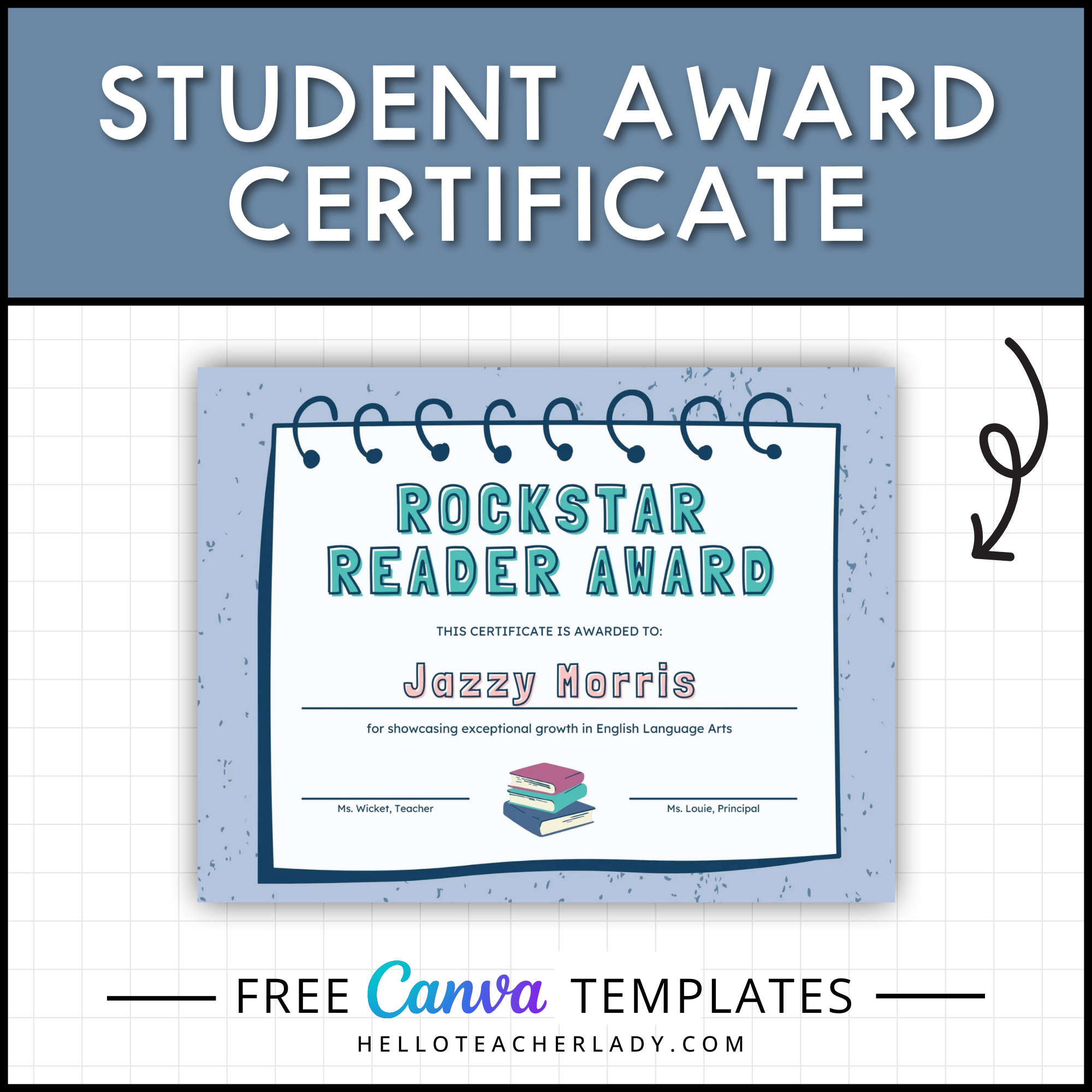 Free Student Award Certificate Templates — Helloteacherlady with regard to Free Printable Accelerated Reader Certificates