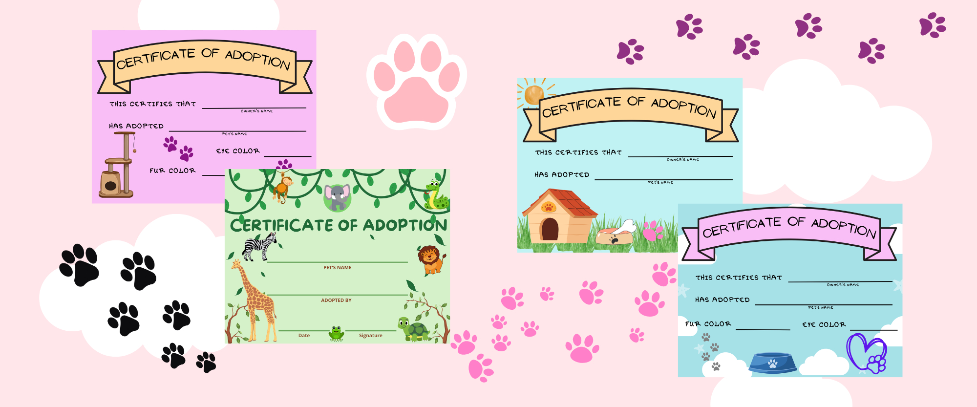Free Stuffed Animal Adoption Certificate Printable — Sew Cute Patterns throughout Free Printable Stuffed Animal Adoption Certificate