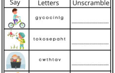 Free Time Activities Easy Word Scramble Worksheet Activity For with regard to Free Printable Esl Games