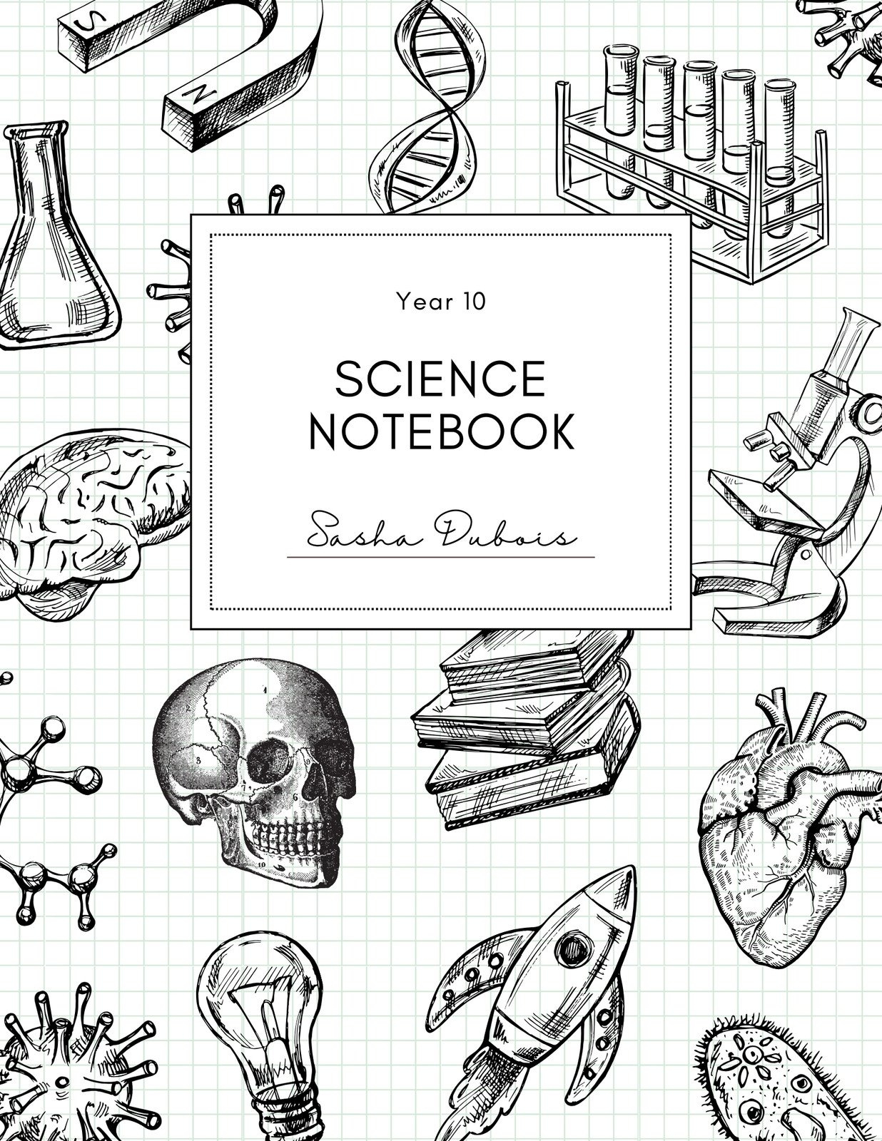 Free To Edit And Print Science Notebook Templates | Canva for Free Interactive Science Notebook Templates