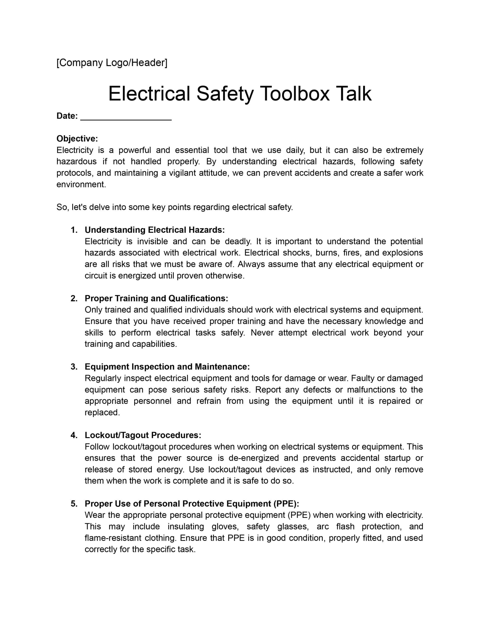Free Toolbox Talk Templates: Download + Print In Pdf + Office + Gdocs! throughout Free Printable Osha Toolbox Talks