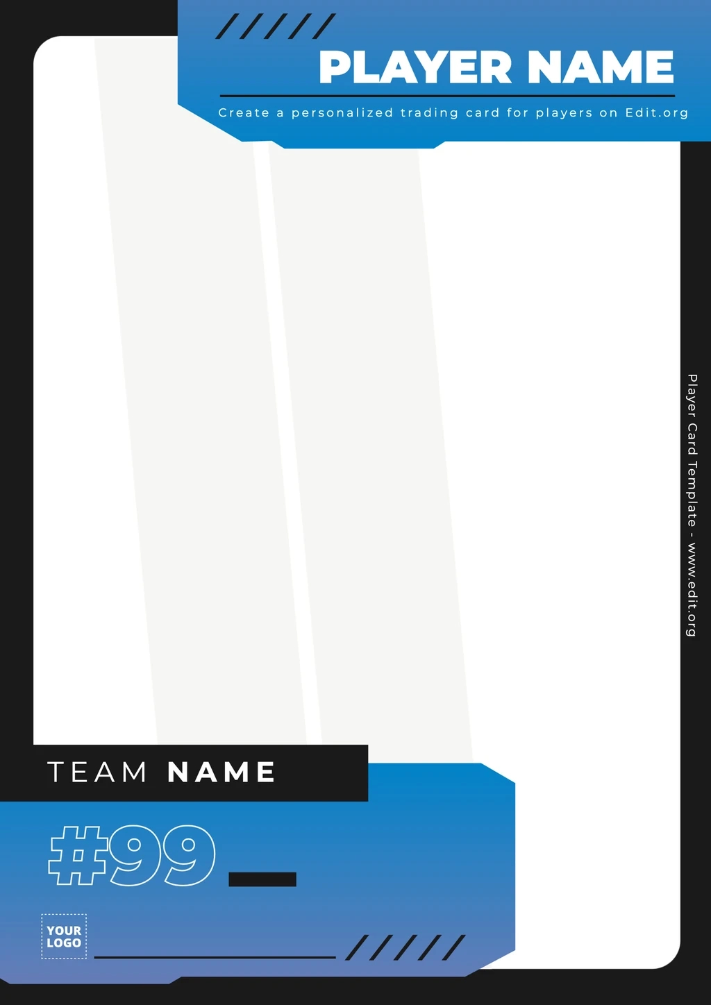 Free Trading Card Template Maker with Free Sports Trading Card Template