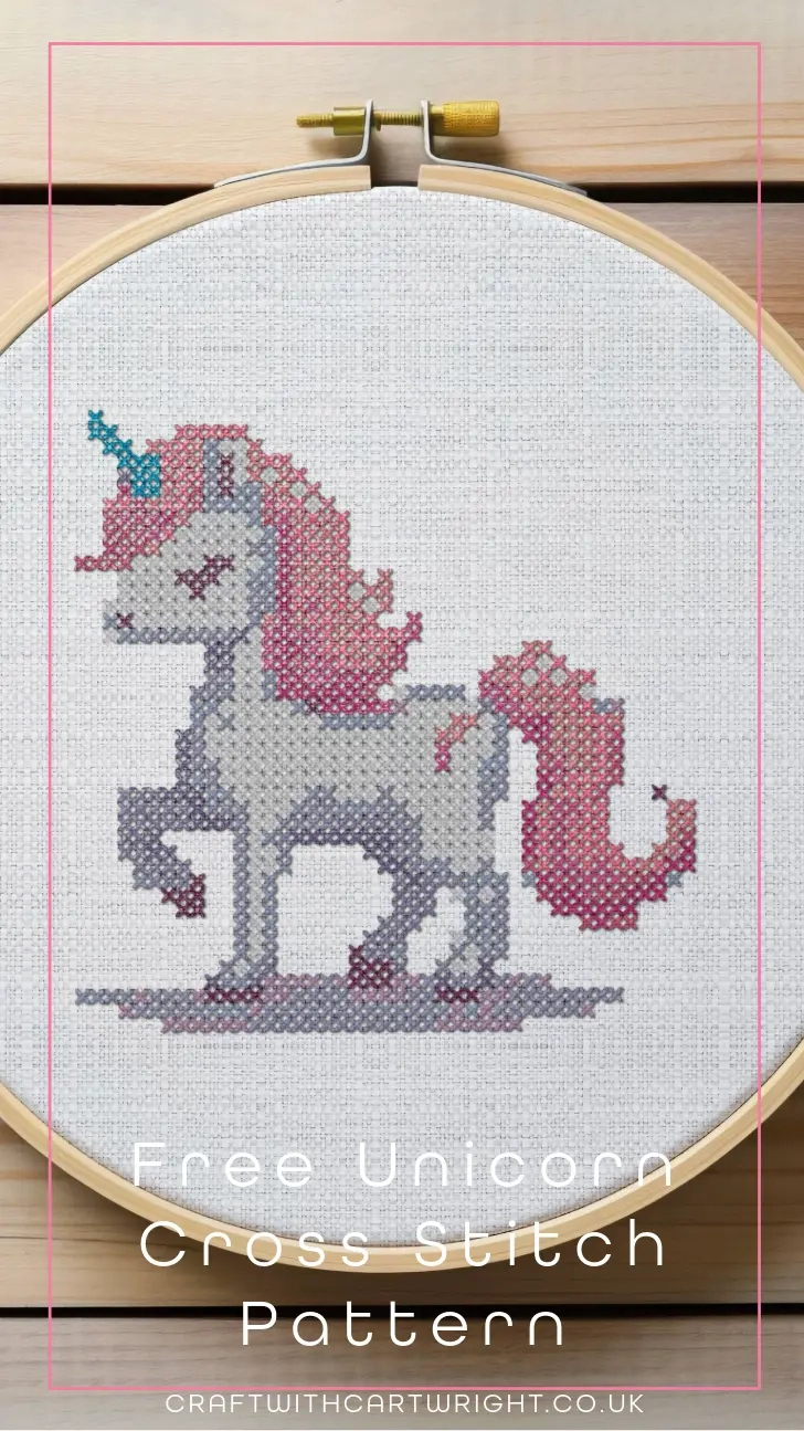 Free Unicorn Cross Stitch Pattern: A Simple, Cute Design For in Free Printable Unicorn Cross Stitch Pattern