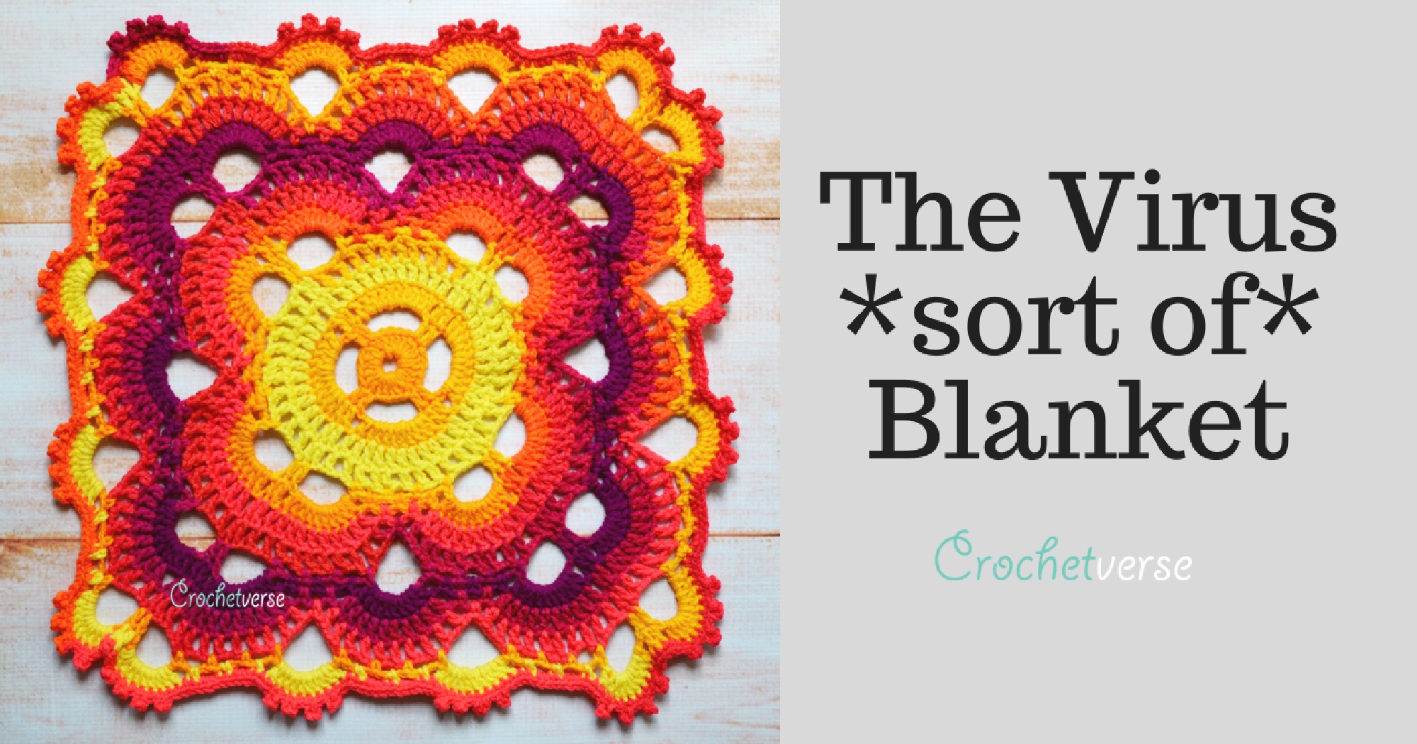Free &amp;quot;Virus (Sort Of) Blanket&amp;quot; Crochet Pattern - Crochetverse intended for Free Printable Virus Crochet Blanket Pattern