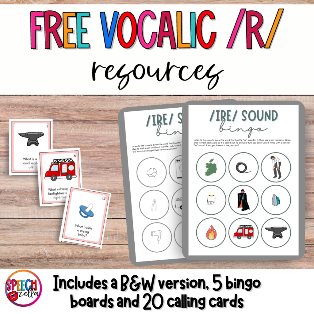 Free Vocalic R Worksheets For Articulation Therapy - Speechzella within Free Printable Vocalic R Worksheets