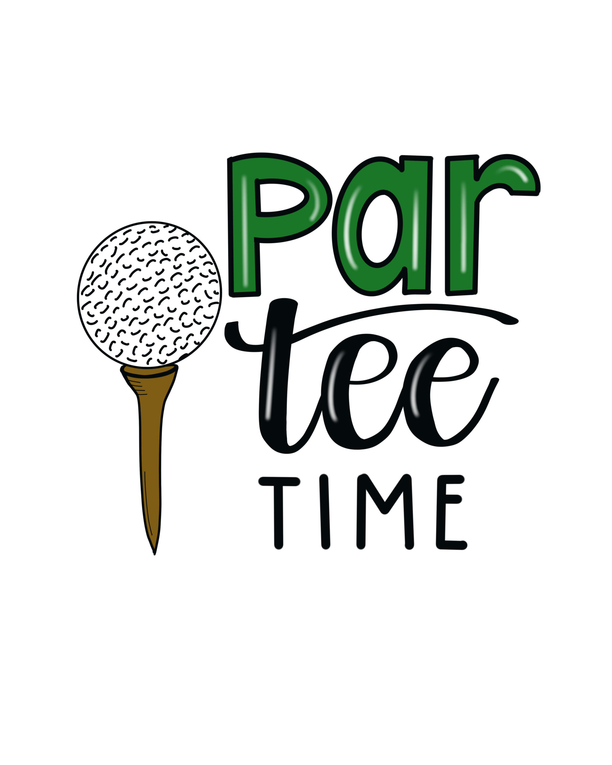 Hand Lettered Golf Printable - Amy Latta Creations in Free Golf Printables