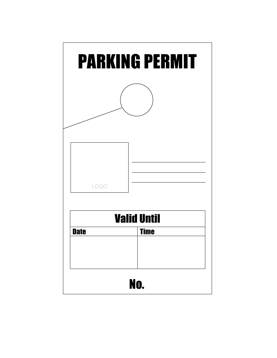 Hanging Parking Permit Tag Template Download Printable Pdf throughout Free Printable Parking Pass