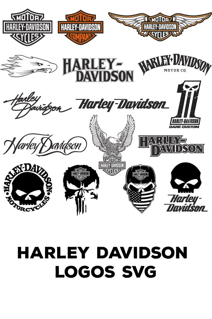 Harley Davidson Logos Svg inside Printable Harley Davidson Logo Stencil