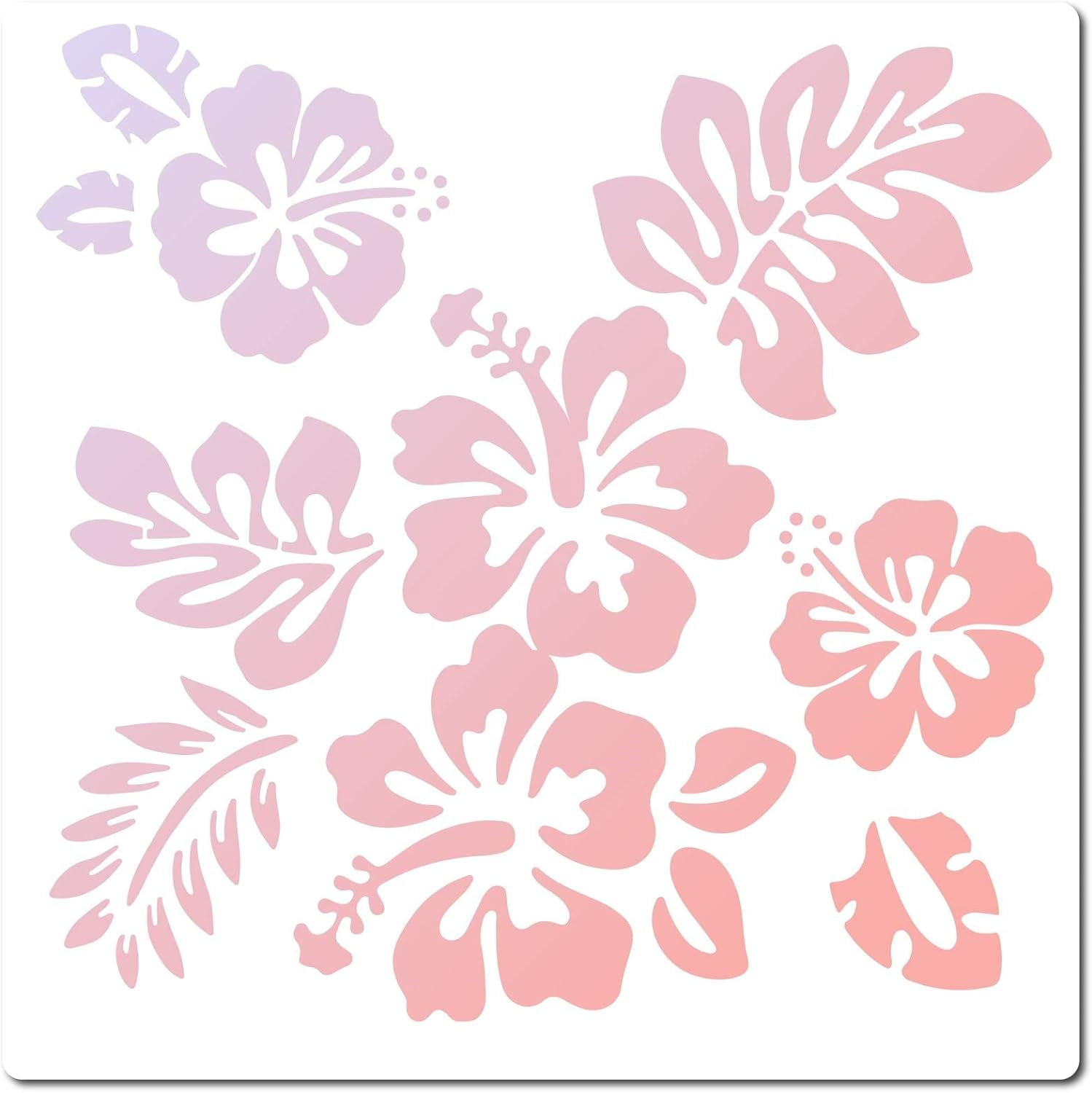 Hawaiian Flower Stencil for Printable Hawaiian Flower Stencils
