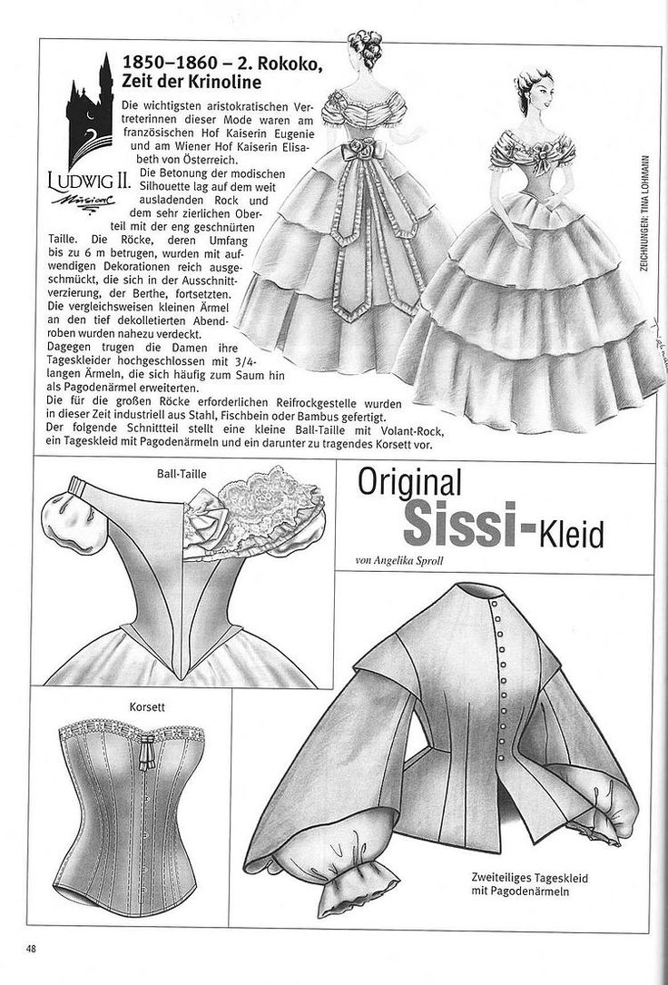 Historische Schnitte Nach M. Müller &amp;amp; Sohn Small-P50-1 pertaining to 1860s Ball Gown Bodice Pattern Printable Free