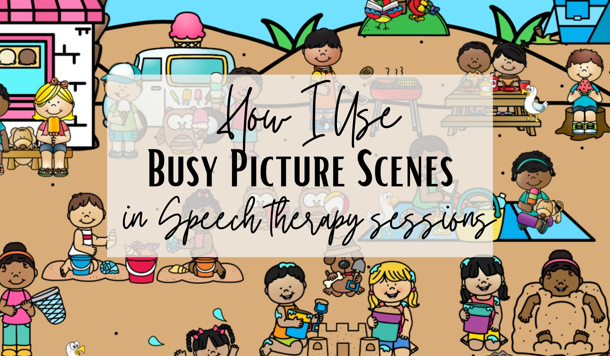 How I Use Busy Picture Scenes In Speech Therapy Sessions for Free Printable Picture Scenes For Speech Therapy