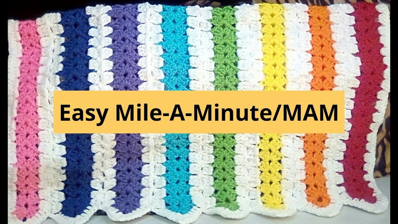 How To Crochet Easy Mile A Minute Pattern | Mile A Minute Afghan | Jayg | Mile A Minute For Beginner within Free Printable Mile a Minute Crochet Patterns