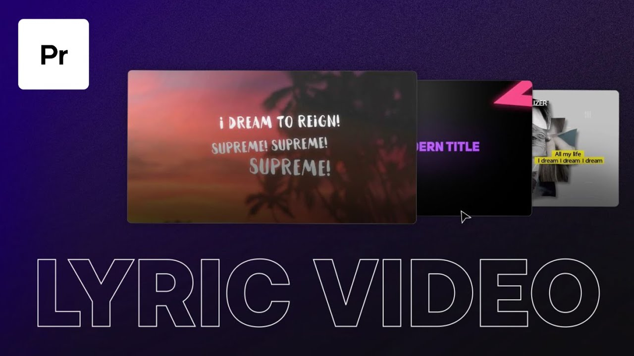 How To Easily Create A Lyric Video In Premiere Pro regarding Lyric Video Template Premiere Pro Free