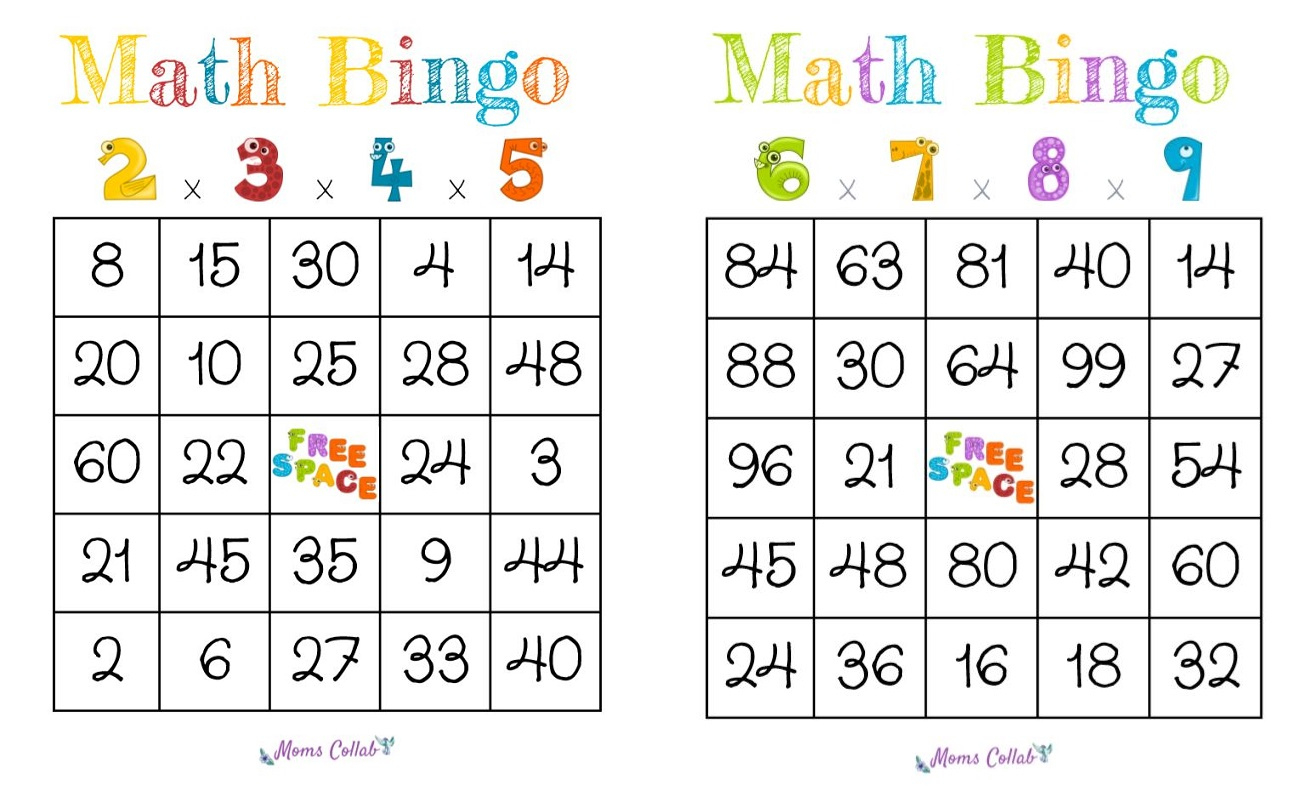 How To Make A Math Bingo Game To Help Kids Learn Arithmetic with Free Math Bingo Games Printable