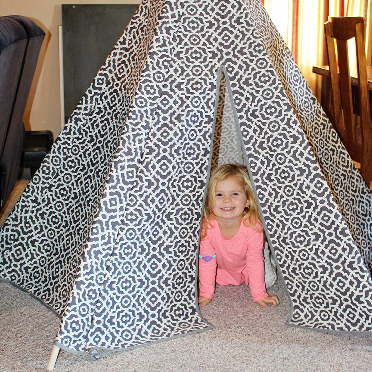 How To Make An Easy Diy Teepee Tent For Kids | Welcome To Nana&amp;#039;S inside Free Printable Tipi Pattern Templates