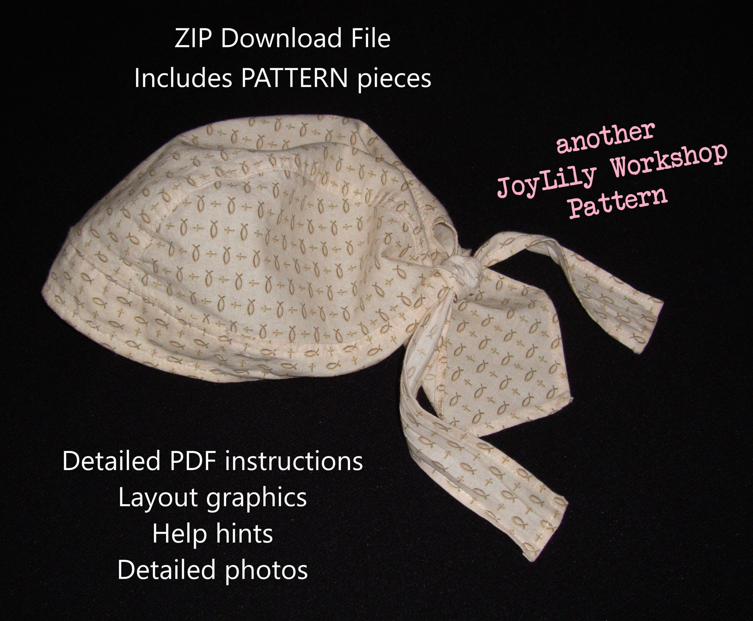 How To Sew A Du-Rag, Pdf Instructions With Color Photos And with Printable Durag Sewing Pattern
